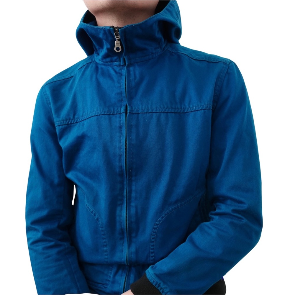 Japanese vintage bomber jacket hoodie from 80s super unique color and design